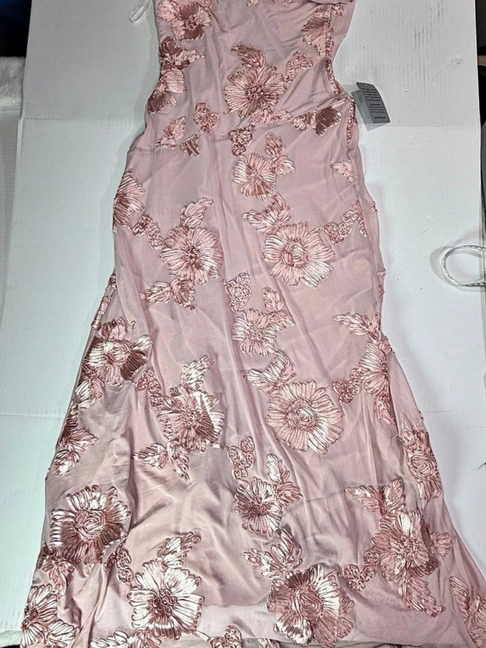 petal pup Floral Maxi Dress in Pink Size Large small flaw